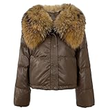 Chaud et confortable : la bordure amovible en fausse fourrure est douce et facile à installer et à enlever. Le tissu en daim synthétique est extensible dans les quatre sens pour un meilleur ajustement. La coque en daim doux vous garde au chaud et confortable en hiver et en automne. Une ceinture à l'ourlet crée un look élégant.