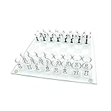 Über 18 Jahre, 1-2 Spieler, nicht empfohlen, mit Alkohol zu verwenden. Die Glasplattengröße beträgt ca. 25 * 25cm / 35 * 35cm. Das kleine Weinglas ist ca. 4 * 5cm groß. Das Set enthält ein Schachbrett und 32 Weingläser.