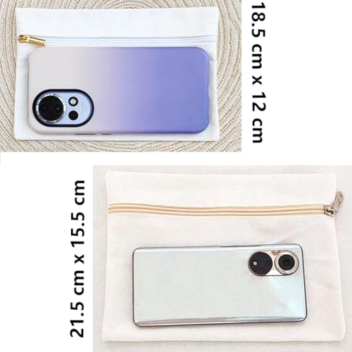 Inzegao Innentaschen mit Reißverschluss für Jacke, Mantel, selbstgenähte, versteckte Innentasche für Handy, Geldbörse, Kleidung, Zubehör, Schwarz, 11.5 cm x 12 cm