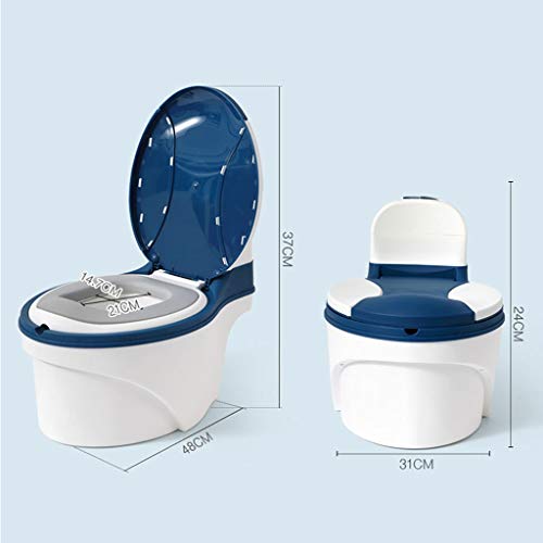 Potty-training toilet, babyjongens en meisjes mini-toiletpotje, gemakkelijk schoon te maken Comfortabel (Color : Blue… - Afbeelding 8
