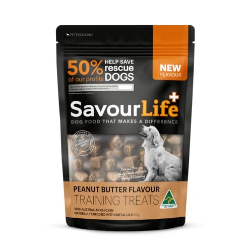 SavourLife Dog Training Treats, Peanut Butter - Australian Made, 165g
