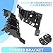 KUAFU Front Bumper Bracket Compatible with 2014-2018 Jeep Cherokee Replacement for 68210064AD 68210065AD CH1043108 CH1042108 Bumper Mounting Bracket Plastic Unfinished Black