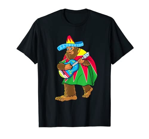 Bigfoot El Squatcho Cinco de Mayo - Poncho mexicano Camiseta