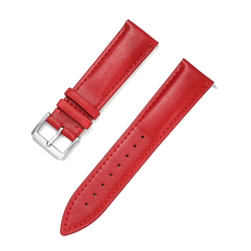 YYJzsw 18mm 19mm 20mm 21mm 22mm クイックリリースストラップ Samsungと互換性あり Huaweiスマートウォッチバンド オイルビーズリストバンドアクセサリーと互換性あり(Red,19mm)