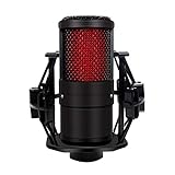 MLDSN Studio Recording Wired Condenser Microphone with Shock-Proof Mount Black Radio Live Webcast