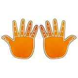 Elnwnnkc Übergroße Doppelseitige Schaumstoffhände Lebendige Stadion Requisiten Für Sportwettkämpfe Und Fanaktivitäten. Große Schaumstoffhände Für Sportveranstaltungen