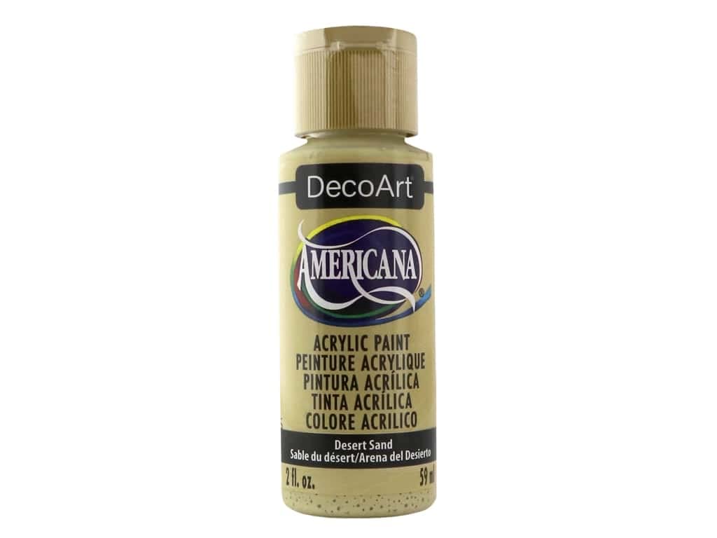 Decoart Sand Americana Acrylic Paint 2Oz-Desert - Opaque