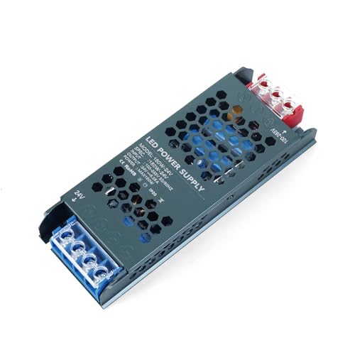 【Alta qualità e durevole】LED Driver adotta un design sottile a nido d'ape in alluminio per garantire una buona dissipazione del calore per i componenti elettronici. La bobina interna del Adattatore è realizzata in rame puro e la sua durata è più del doppio di quella del filo di alluminio.