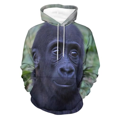 Hoodie Chimpanzé UMENG sweat confortable pour vos sorties urbaines décontractées