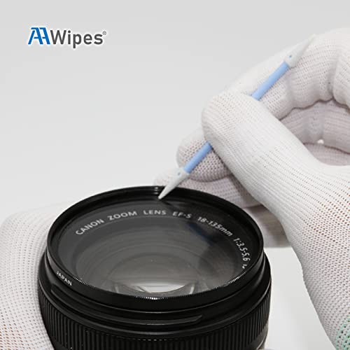 Aawipes Double-Tipped Cleaning Swabs 2.9" [New] (100Pcs Blue 3.2 Mm Head, 73 Mm Length), Foam Cleaning Swabs With Spiral Shape For Tiny Tight Space Of Pcb Board, Printer, Inkjet, Etc (D7230C) #TOP7