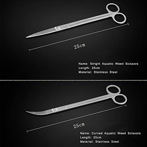 Cucudy 5 pçs/set Aquarium Maintenance Tools Pinças de plantas aquáticas Scissor Spatula Tool Set Fer