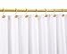 CHICTIE Gold Shower Curtain Hooks, Rustproof Shower Curtain Rings for Bathroom, Metal Shower Hooks for Shower Curtain Rod, Modern Decorative Shower Curtain Hangers Set of 12, Round Heavy Duty Design