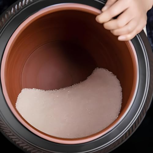 Ceramic Rice Container - Airtight Storage Jar for Rice, Soybeans, Corn, and Flour - Kitchen & Pantry Organization with Lid