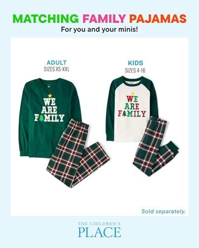Image of The Children's Place Family Matching Holiday Long Sleeve Pajama Sets, Cotton