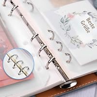 Vicloon A5 Binder Taschen, 18 Stück 6 Löcher Binder, mit 2 Beschriften – Ansicht 4