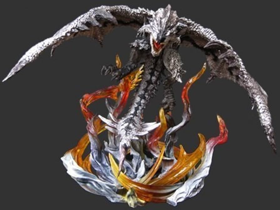 限定版 銀火竜 リオレウス 希少種 モンスターハンター　フィギュア モンスターハンター」シリーズ 20周年記念。銀火竜「リオレウス