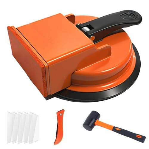 Kit de réparation de plancher stratifié orange avec ventouse et maillet