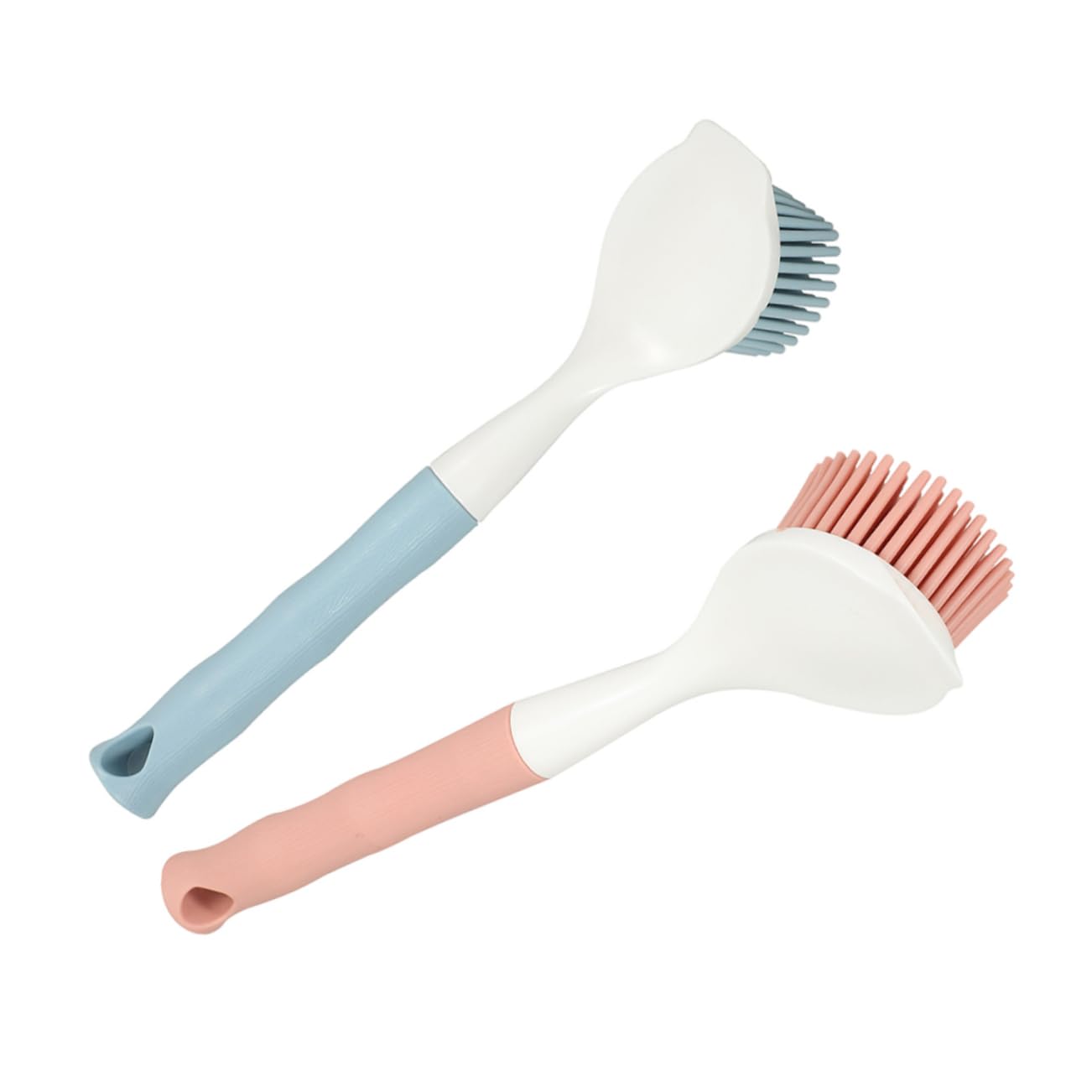 Didiseaon 8piezas Cepillo De Cocina Mango para Lavar Platos y Fregar Sartenes Cepillo Multiusos De Silicona Antiadherente para Limpieza De Utensilios De Cocina Rosa Azul