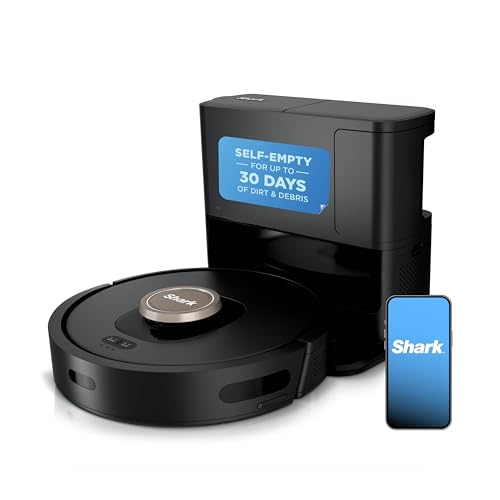 5. Shark AV2501AE AI Robot Vacuum with Self-Empty Base: LiDAR Navigation, Powerful Suction, and Pet Hair Removal