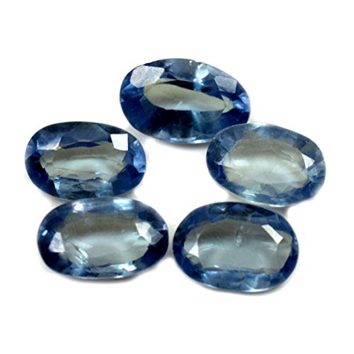 Lot de 5 pierres d'alexandrite de 11x9 mm taille ovale pour création de bijoux uniques