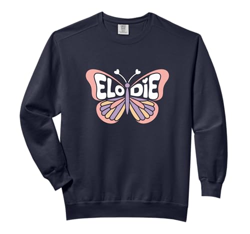 Elodie Butterfly - Personalized Cute Name Word Art Comfort Colors