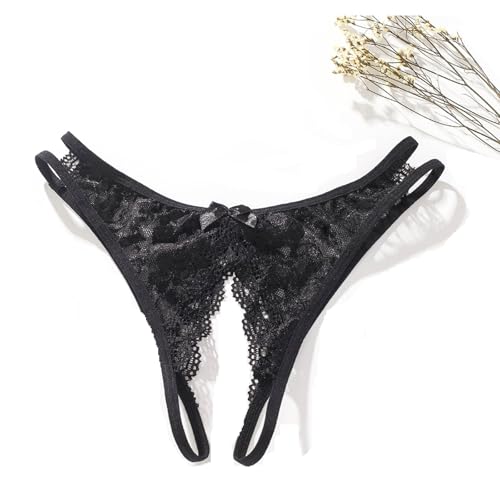 Image of Women Sexy Panties Plus Size Underwear Lace Thongs Low Rise G-String Cheeky Underpants