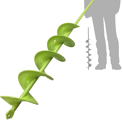 TCBWFY Broca de taladro de 3 x 24 pulgadas para plantar, barrena de jardín fácil para macetas, barrenas para plantas de bulbos y ropa de cama,