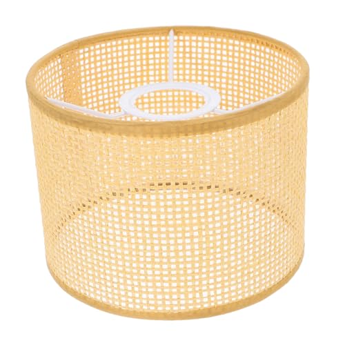Ciieeo Pantalla De Lámpara De Ratán Pantalla De Retro Pantalla De Lámpara De Mimbre Pequeña Reemplazo De Pantalla Tejida Para Lámparas De Pie Lámpara Colgante Apliques De Pared