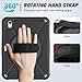 ZtotopCases for iPad (A16) 11th/10th Generation 11''/10.9'' 2025/2022, Heavy Duty Case with Screen Protector & 360°-Rotating Hand Strap, Full-Body Drop Protection Cover, Black