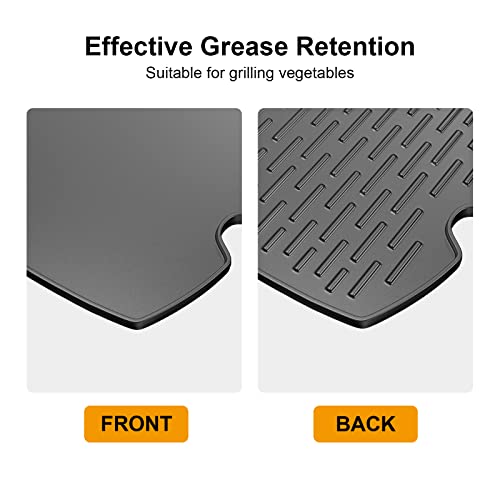 Image of 7582 Cooking Griddle for Weber Q100 Q1200 Q1400 Q120 Q1000 Gas Grills, 50060001 51060001 52020001,BBQ Accessories for Weber Baby Q, Cast Iron,1 Pack