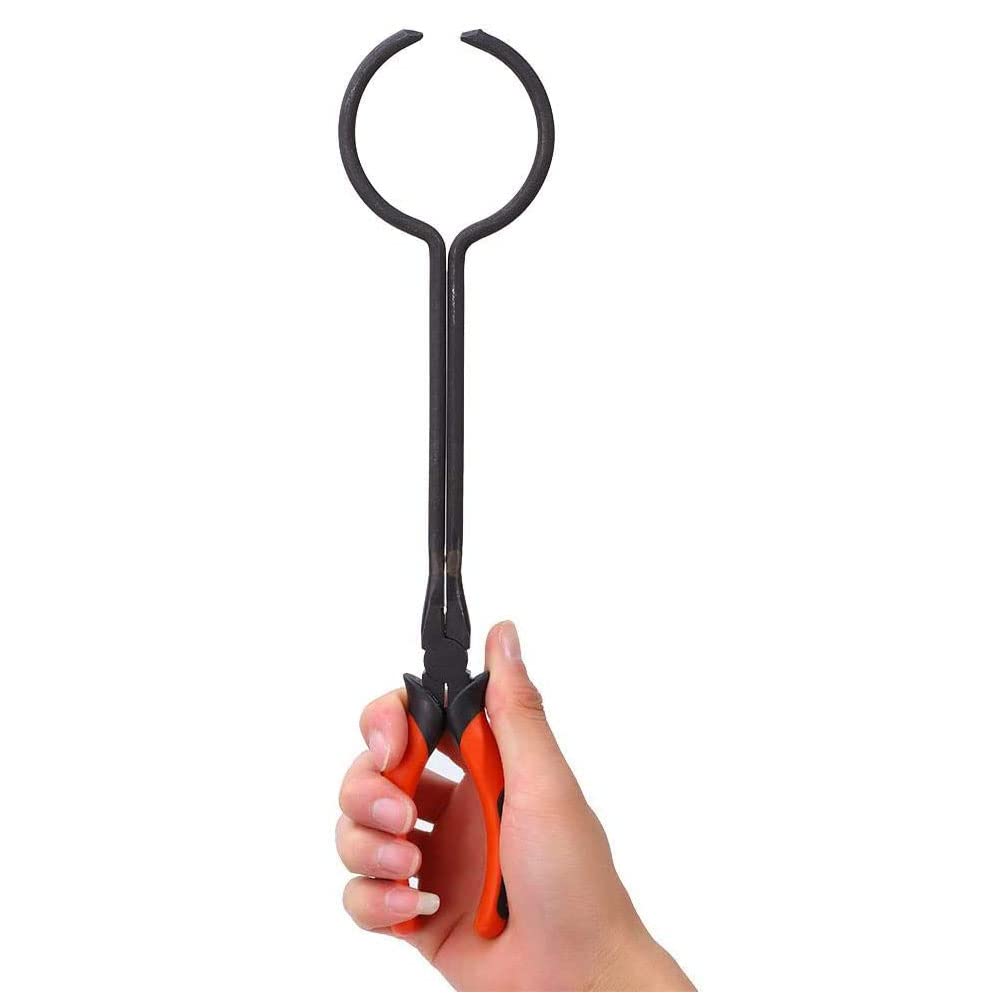 Salmue Crucible Tong Gold Melting Furnace Holder Clamp, 13" Steel Crucible Tong Gold Melting Furnace Holder Clamp, Crucible Tongs for Casting Precious Metals Jewelry Making Tool - Image 5