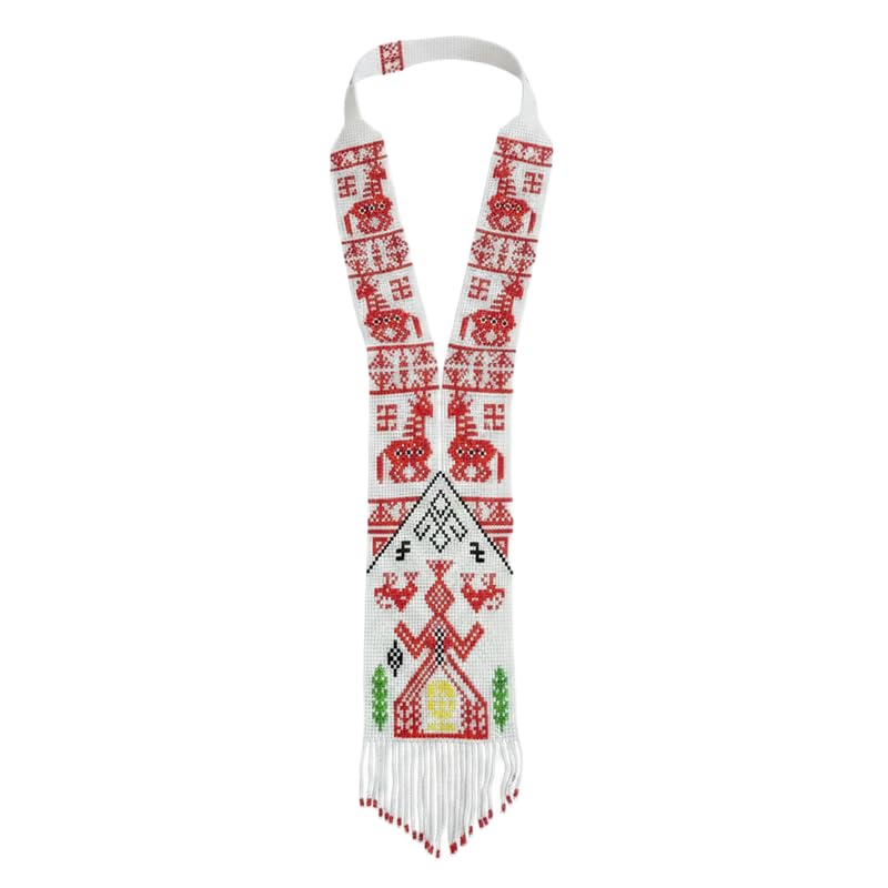 Collier gerdan ukrainien en perles pour sublimer un col simple
