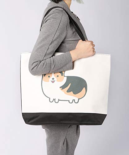 Nayo The Corgi Chubby Corgi Canvas Bag Big Capacity #TOP6