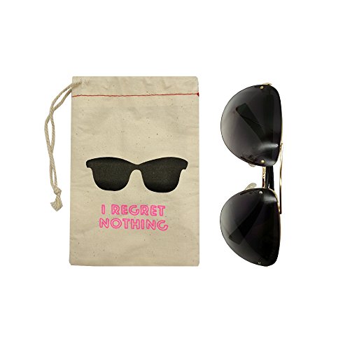 Sanrich 20Pcs Wedding Favor Cotton Bags With Drawstring 4X6'' Hangover Recovery Kit I Regret Nothing Bag Eyeglass Pouch Bags For Bachelorette Party(4X6'') #TOP4