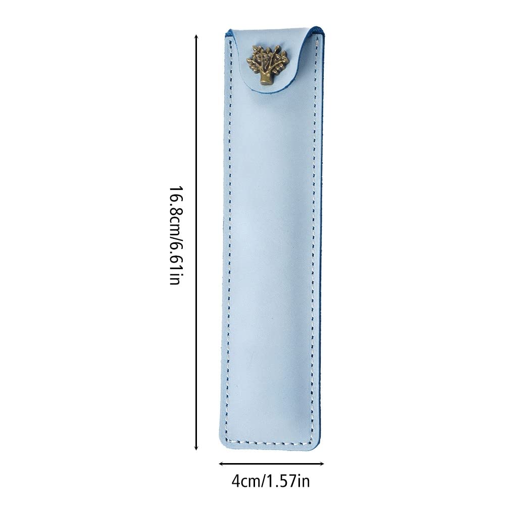 Leather Single Pen Cover, Retro Fountain Pen Pouch for Office - Image 4