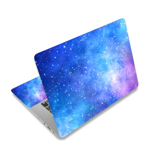Image of Laptop Skin Sticker Decal, 12 inch 13 inch 13.3 inch 14 inch 15 inch 15.4 inch 15.6 inch Personalized Universal Vinyl Notebook Skin Sticker Cover Art Protector Decal with Free 2 Wrist Pads, Nebula Galaxy