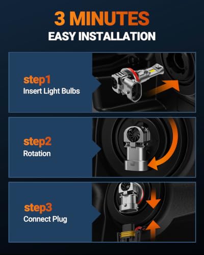 Image of SEALIGHT 2026 9005 /HB3 H11 /H9 /H8 LED Combo, 100000LM 900% Brighter 6500K Cool White, CANBUS Ready 3 Mins Plug-N-Play Fog Light Pack of 4