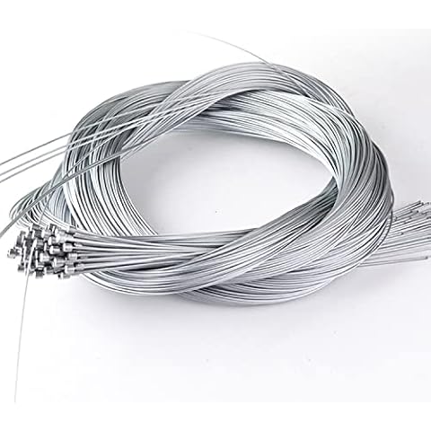 10 Pcs Stainless Steel Shifter Cable, Bike Derailleur Cable 2M Length Replaceable Derailleur Cables MTB Shifter Cable Set Cover
