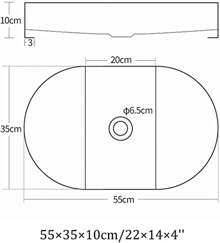 Xyqsby Single Bowl Bar Counter Kitchen Sink Golden Oval 304 Stainless Steel Bathroom Sink With Drain Pipe Countertop Installation Suitable For Bathroom, Bar, Hotel (Color : Gold, Size : 55X35X10Cm) #TOP4