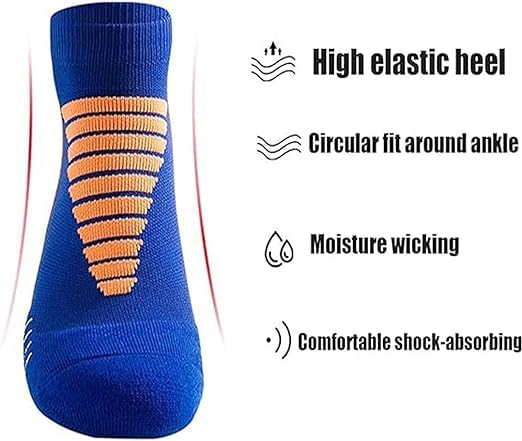 Hywell Men's Thick Padded Athletic Ankle Socks - 5 Pairs2