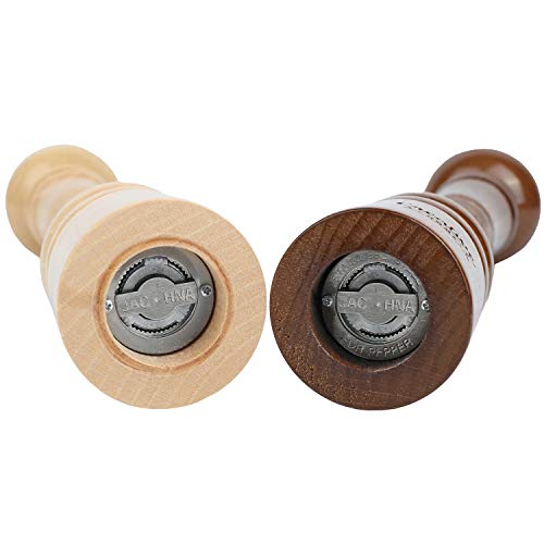 Creative Home Grote Houten Peper en Zoutmolen | Set van 2 Slijpmachines met Mini Houten Lepel | 31,5 cm Hoogte… - Image 3