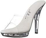 Ellie Shoes Women's M Vanity Platform Sandal, Clear, 9 M US