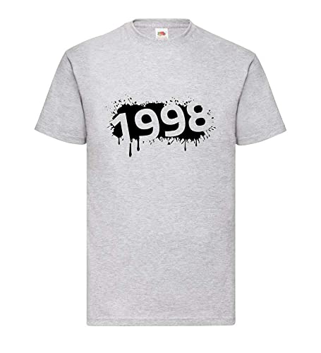 T-shirt pour homme 1998 gris avec sa coupe XXXL ample et son tissu ultra doux