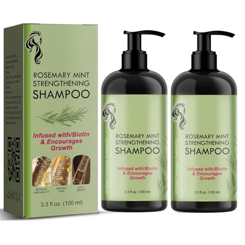 Rosemary Peppermint Strengthening Shampoo Sulfate & Paraben Free 12 Ounce