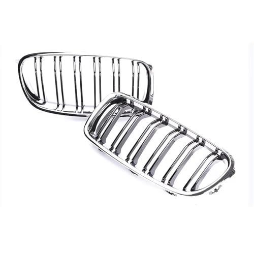 Calandre de radiateur pour BMW Série 3 F30 style racing carbone dual chrome