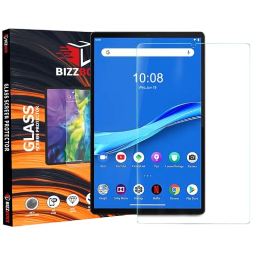 Image of Tempered Glass Full Screen Protector For Lenovo Tab M10 Gen 3 FHD T328 10.1 Anti-Scratch & Smudge Proof (Transparent) (Pack Of 1)