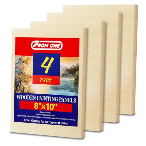 4 Pack 8x10 Basswood Paint Pouring Panels – Wood Painting