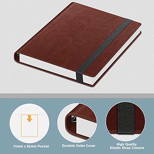 Fintie 360 Pockets Trading Card Sleeves Binder, Collectible Card Album Folder, Compatible With Pokemon, Mtg, Yugioh, Baseball Cards, Sports Football Cards (Vintage Brown) #TOP1