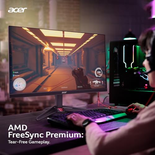 Image of acer Nitro VG270 X1 27 Inch IPS Full HD Backlit LED Gaming Monitor I 0.5 MS Response I 200Hz Refresh Rate I SRGB 99%, HDR 10 I 2xHDMI, 1xDP I Stereo Speakers I AMD FreeSync Premium I Eye Care (Black)