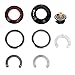 Bike Headset, Full IS52 Standard Frames, 28.6mm/40mm, Bike Headset, Hydraulic Brakes, Lightweight, Sealed Bearings, Seamless Cables Routing